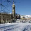 Il retro della Chiesa di SS. Annunziata con la neve
